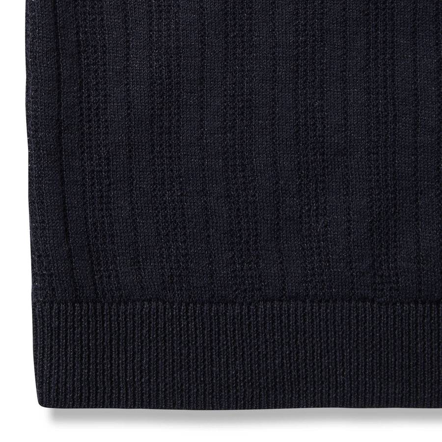Paolo Pecora Maglia Manica Corta in Lino Cotone Extrafine - Nero Offerta