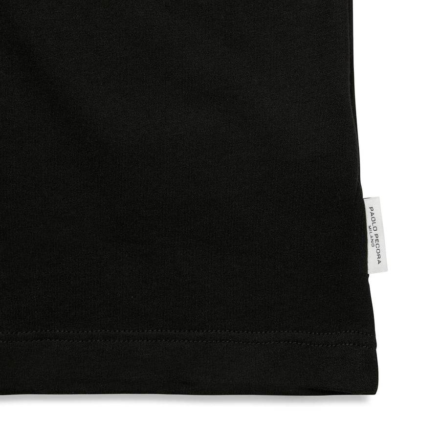 Paolo Pecora T-shirt in Jersey Nero "Vibes" by Pietro Terzini Offerte