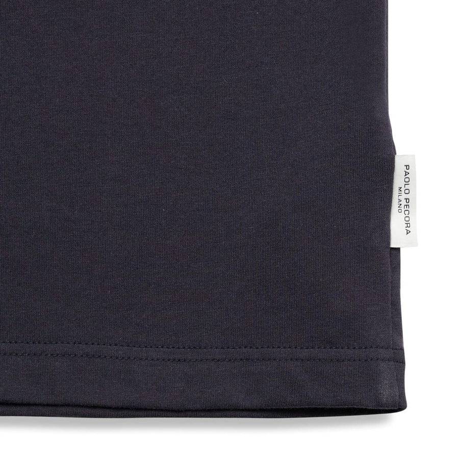 Paolo Pecora T-shirt Blu Navy "Holiday" by Pietro Terzini Saldi Di Fabbrica
