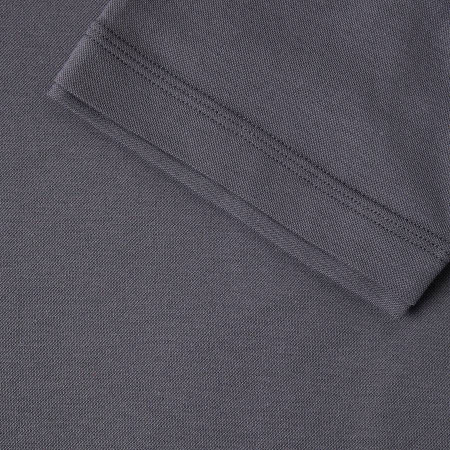 Paolo Pecora Polo in Piquet Extrafine - Grigio Antracite I Più Venduti