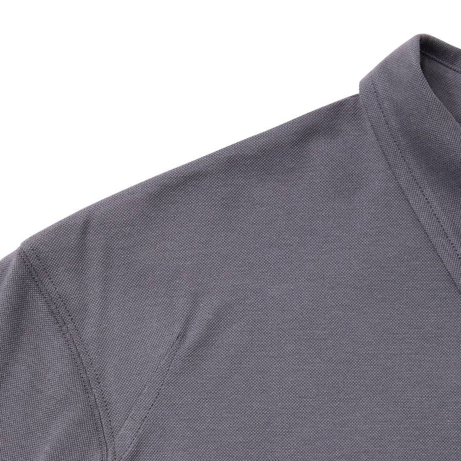 Paolo Pecora Polo in Piquet Extrafine - Grigio Antracite I Più Venduti