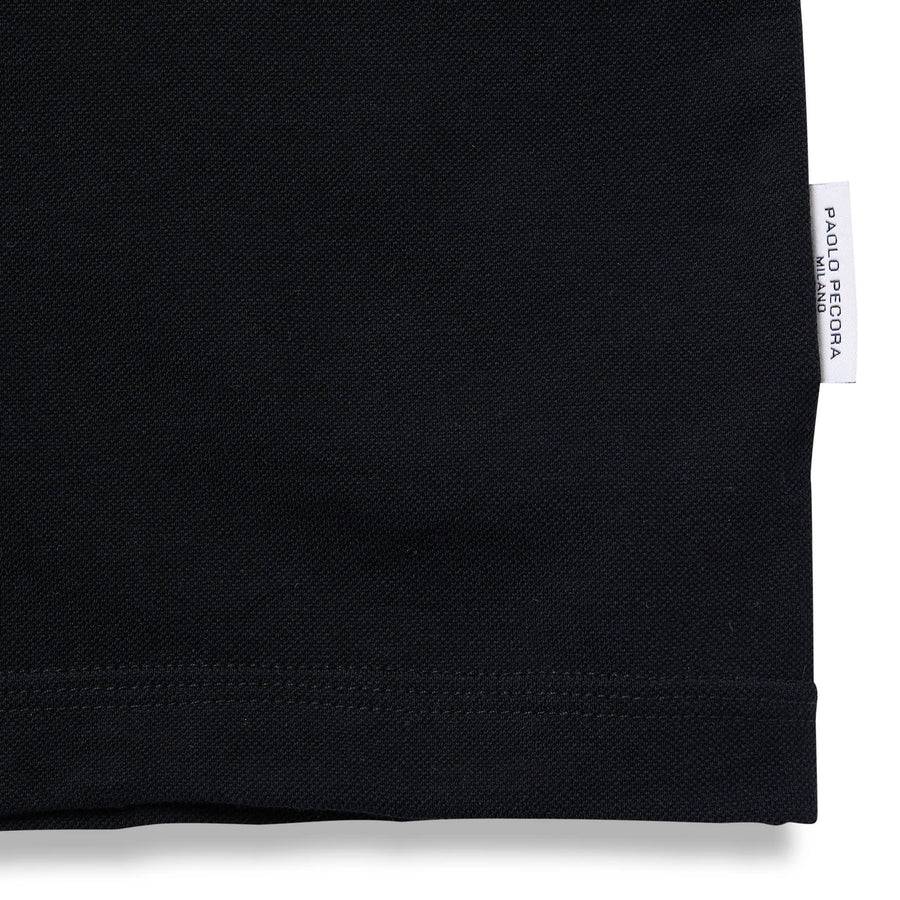 Paolo Pecora T-Shirt in Piquet Extrafine - Nera Nuova