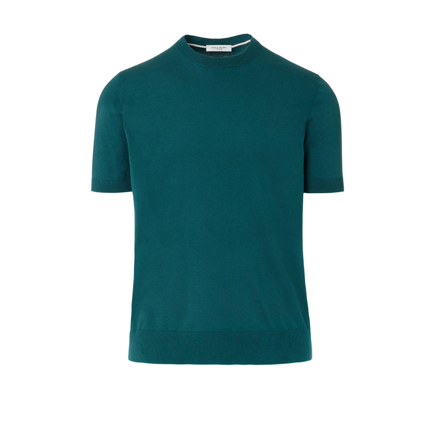 Paolo Pecora Maglia Puro Cotone Extrafine - Verde Moda