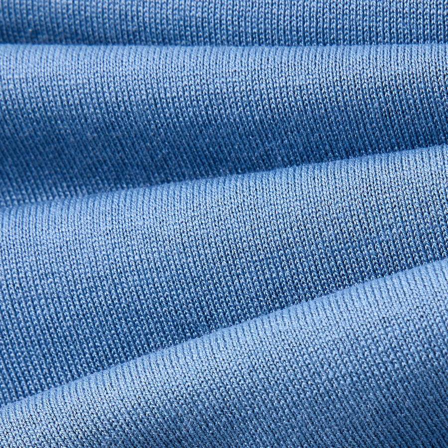 Paolo Pecora Polo Manica Corta in Seta Cotone Extrafine - Azzurro Polvere Italia