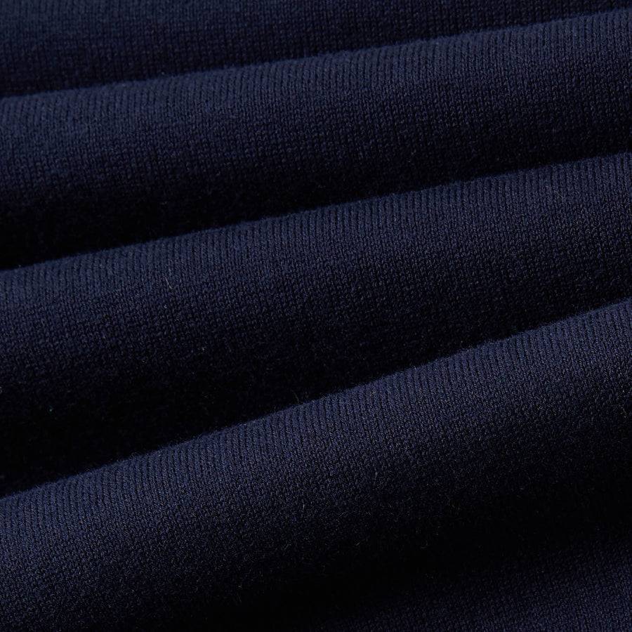 Paolo Pecora Polo Manica Corta in Cotone Extrafine - Blu Navy Nuovo