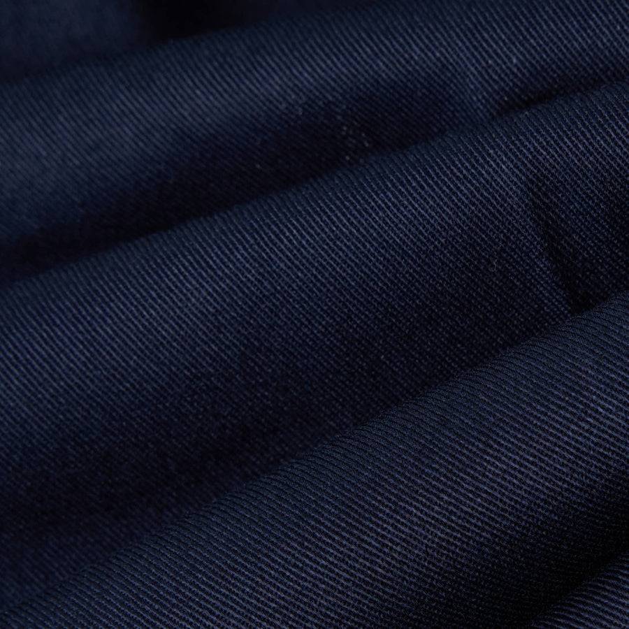 Paolo Pecora Chino Sartoriale in Gabardina di Cotone - Blu Navy Qualità
