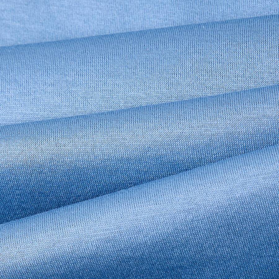 Paolo Pecora T-Shirt in Jersey Lucido - Azzurro Polvere Vendita