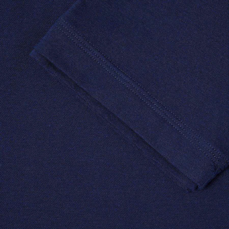 Paolo Pecora Polo in Cotone Piquet - Blu Navy Pezzi Unici