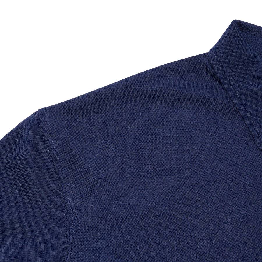 Paolo Pecora Polo in Cotone Piquet - Blu Navy Pezzi Unici