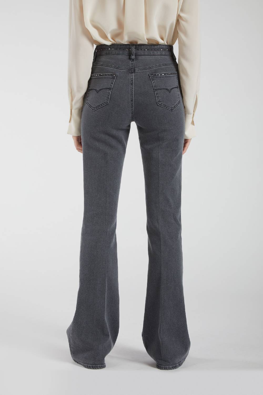 Piazza Sempione JENNIFER Pantalone 5 tasche bootcut in denim Promozione Limitata