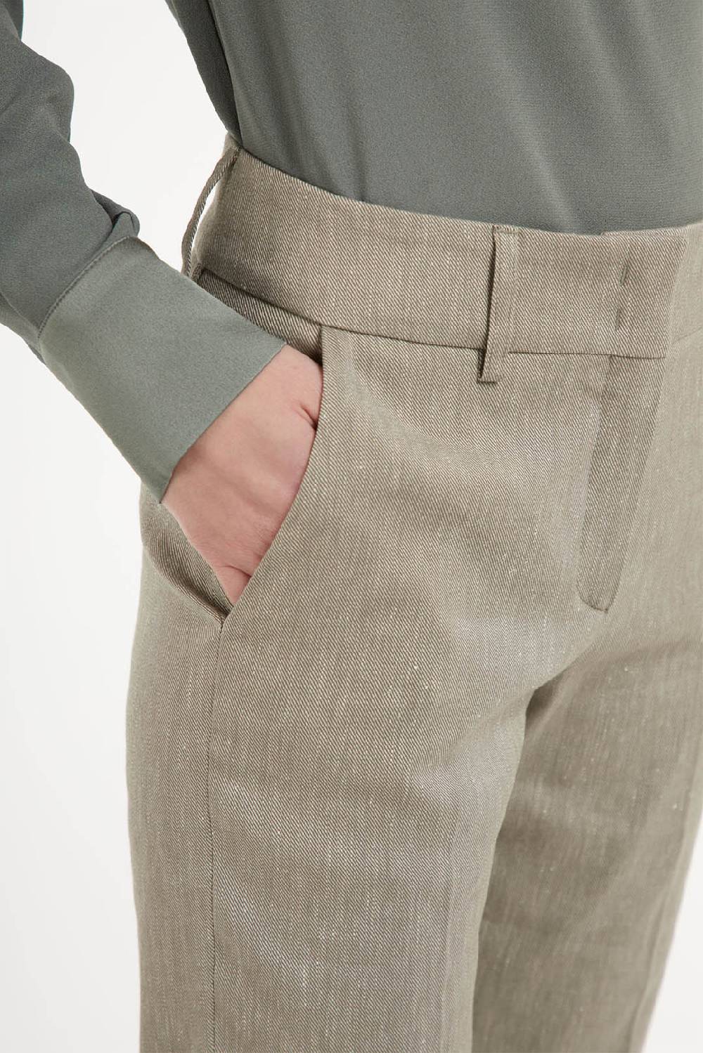 Piazza Sempione KIM Gabardina di lino cotone effetto denim I Più Venduti