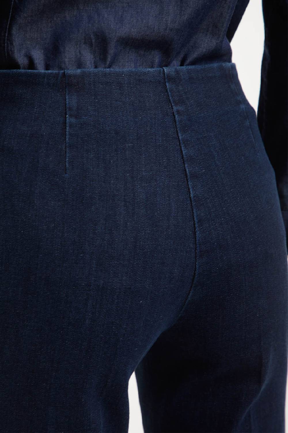 Piazza Sempione AUDREY pantalone iconico AUDREY in denim blu elasticizzato Negozio