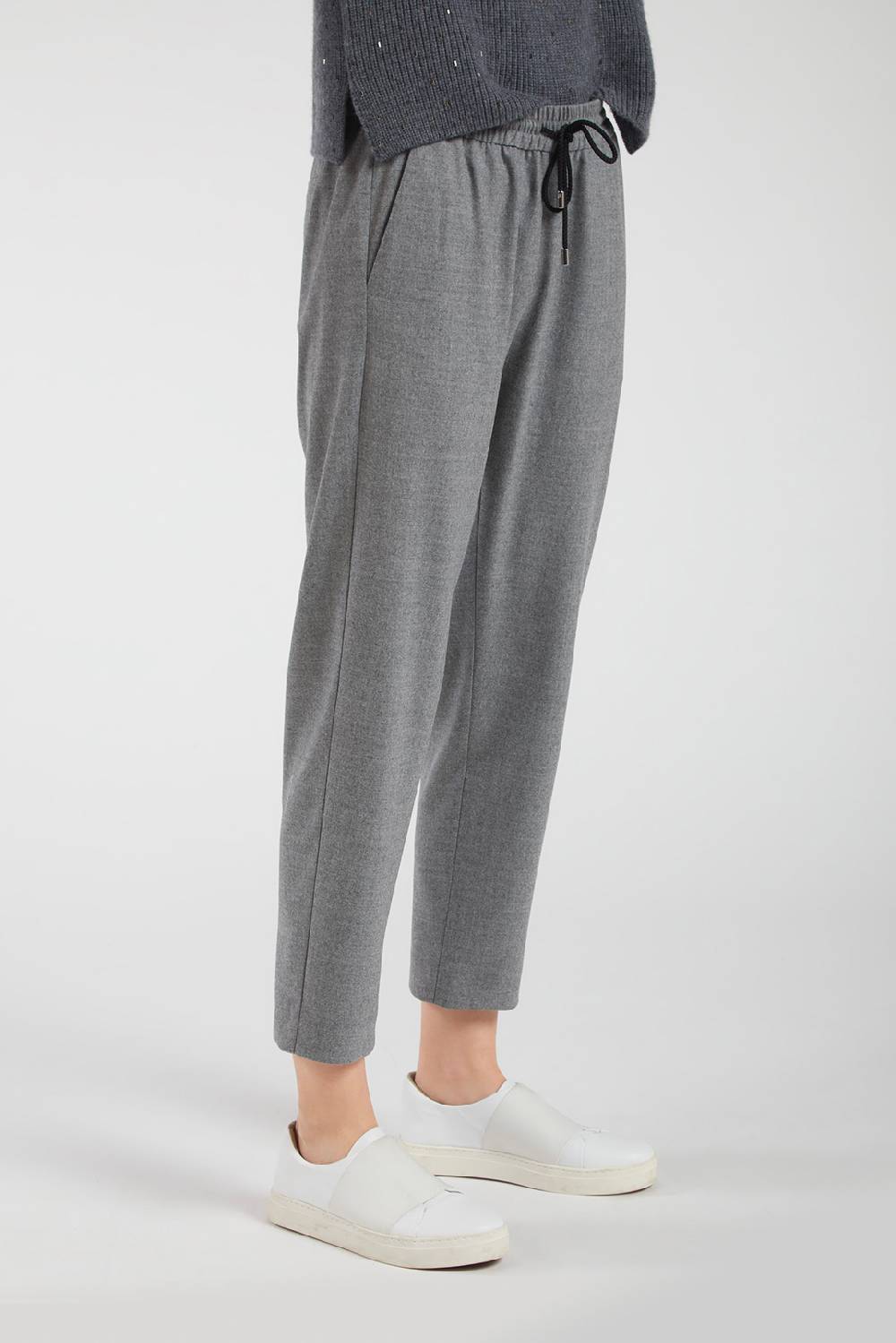 Piazza Sempione KATIE Pantalone con coulisse in lana Promozione