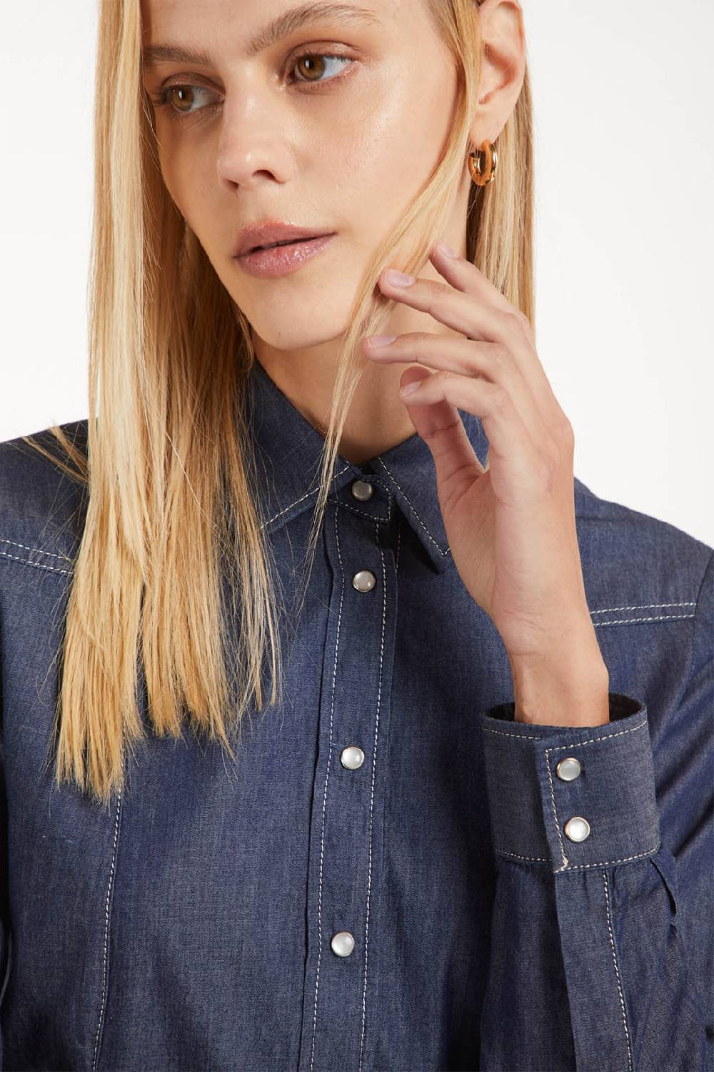 Piazza Sempione Camicia western in denim Negozio