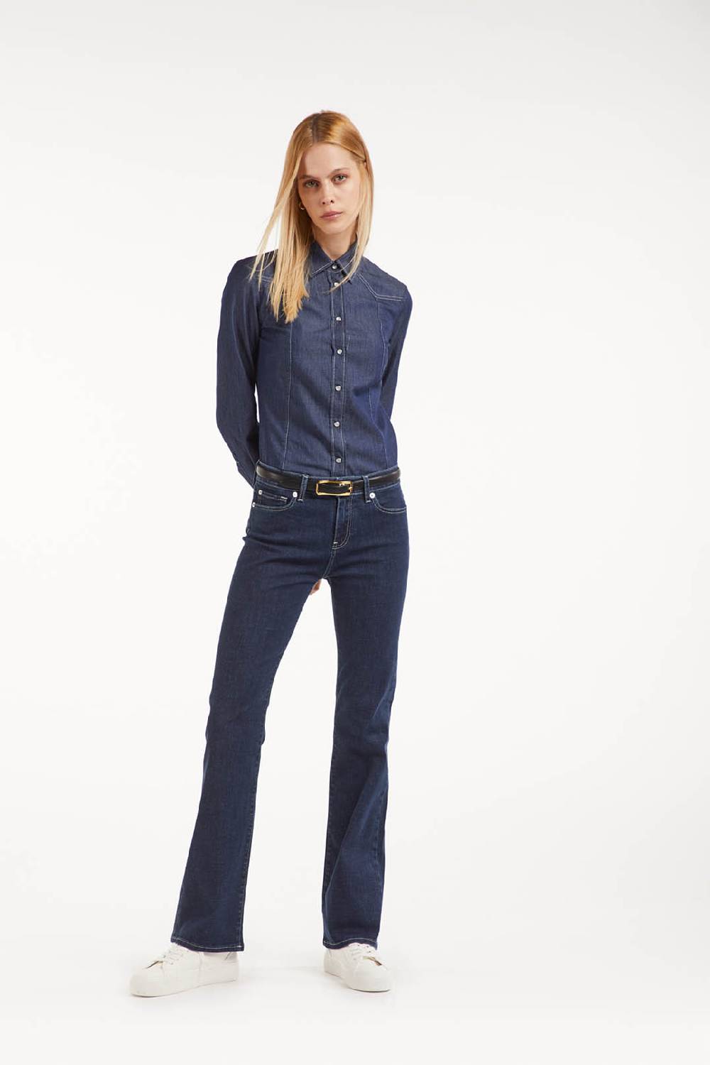 Piazza Sempione Camicia western in denim Negozio