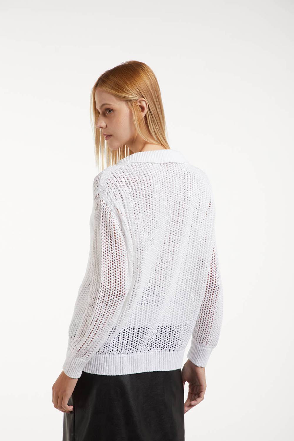 Piazza Sempione Cardigan in punto rete In Vendita