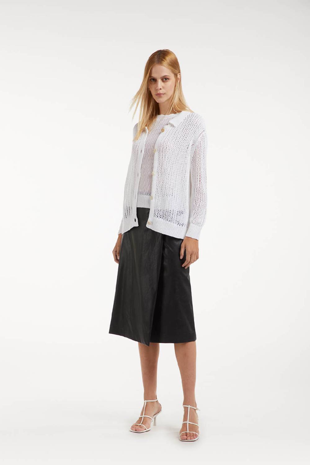 Piazza Sempione Cardigan in punto rete In Vendita