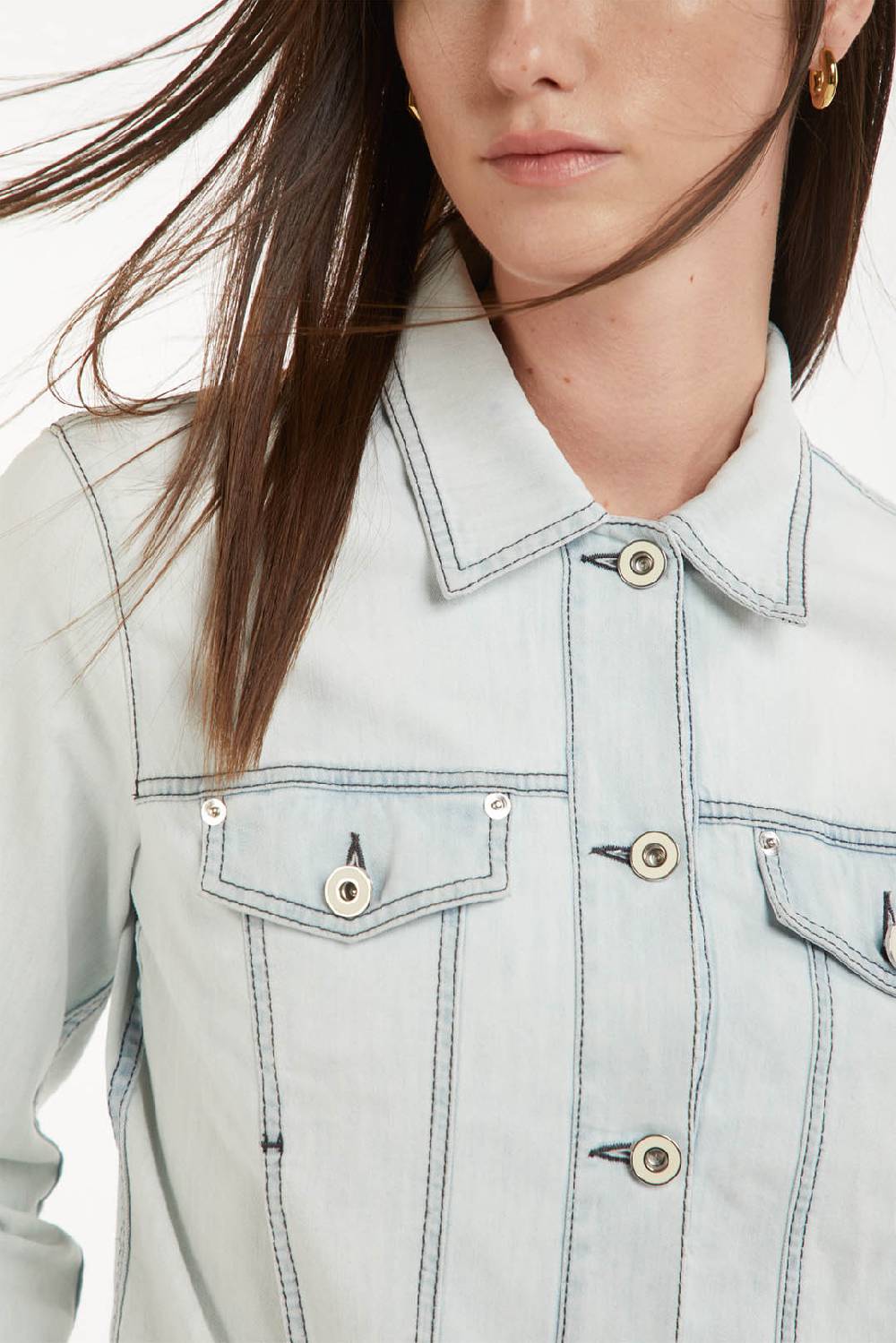 Piazza Sempione Giubbino in denim cotone seta Promozione