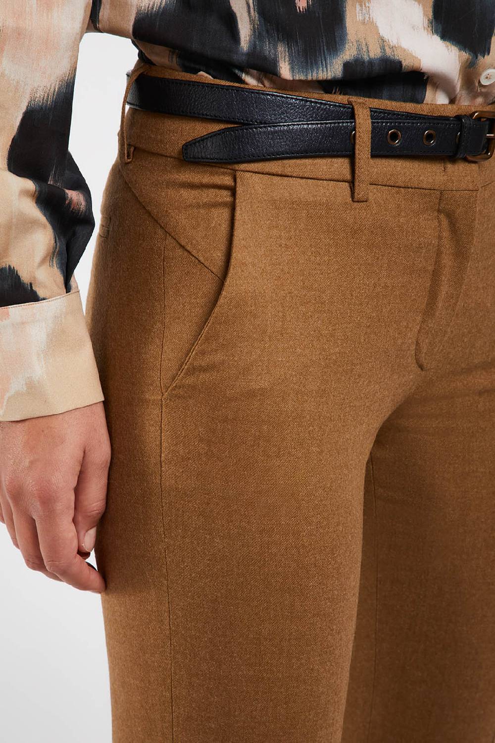 Piazza Sempione KIM Flanella di lana stretch Outlet