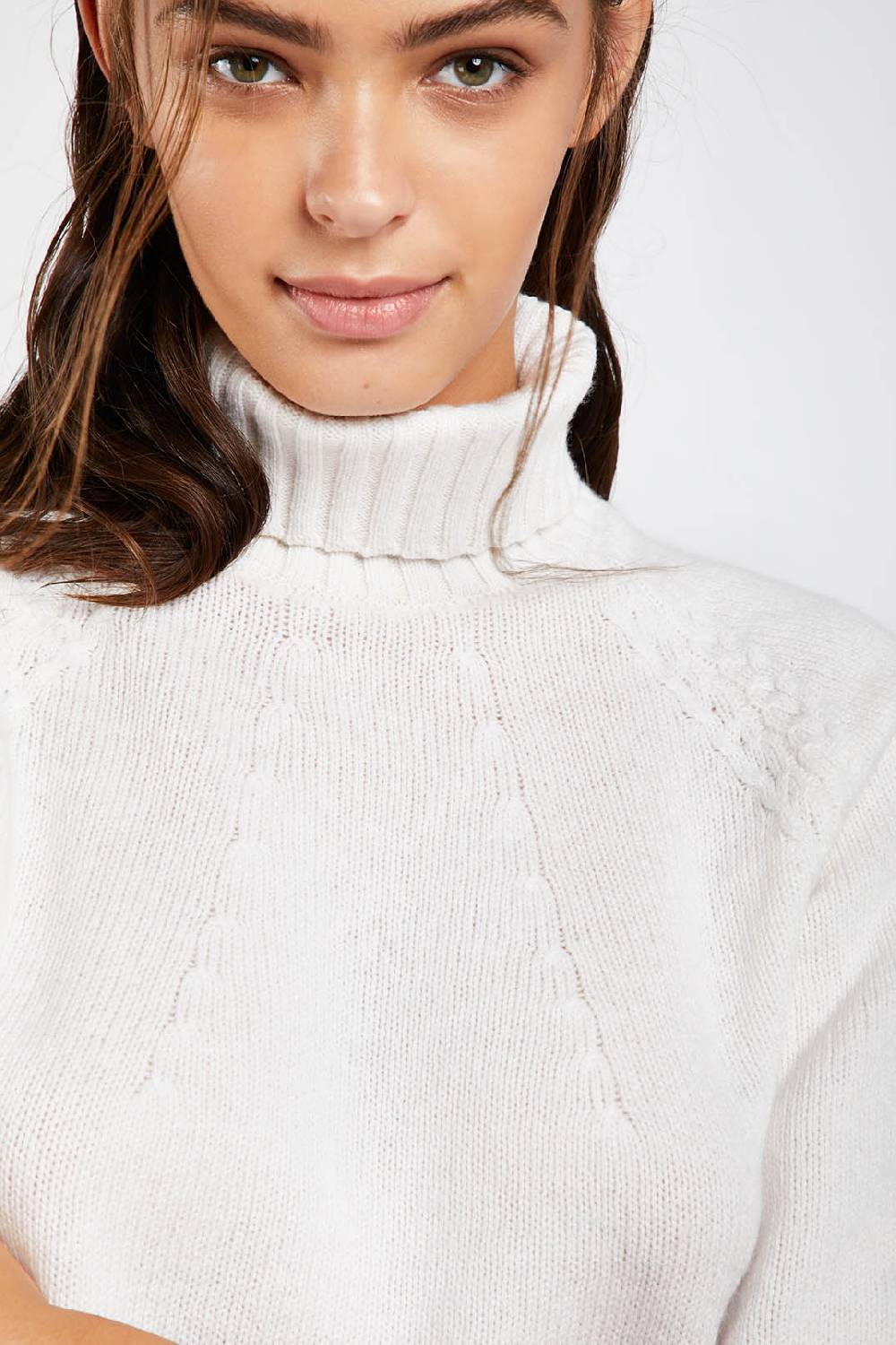 Piazza Sempione Dolcevita in viscosa e cashmere Qualità Garantita