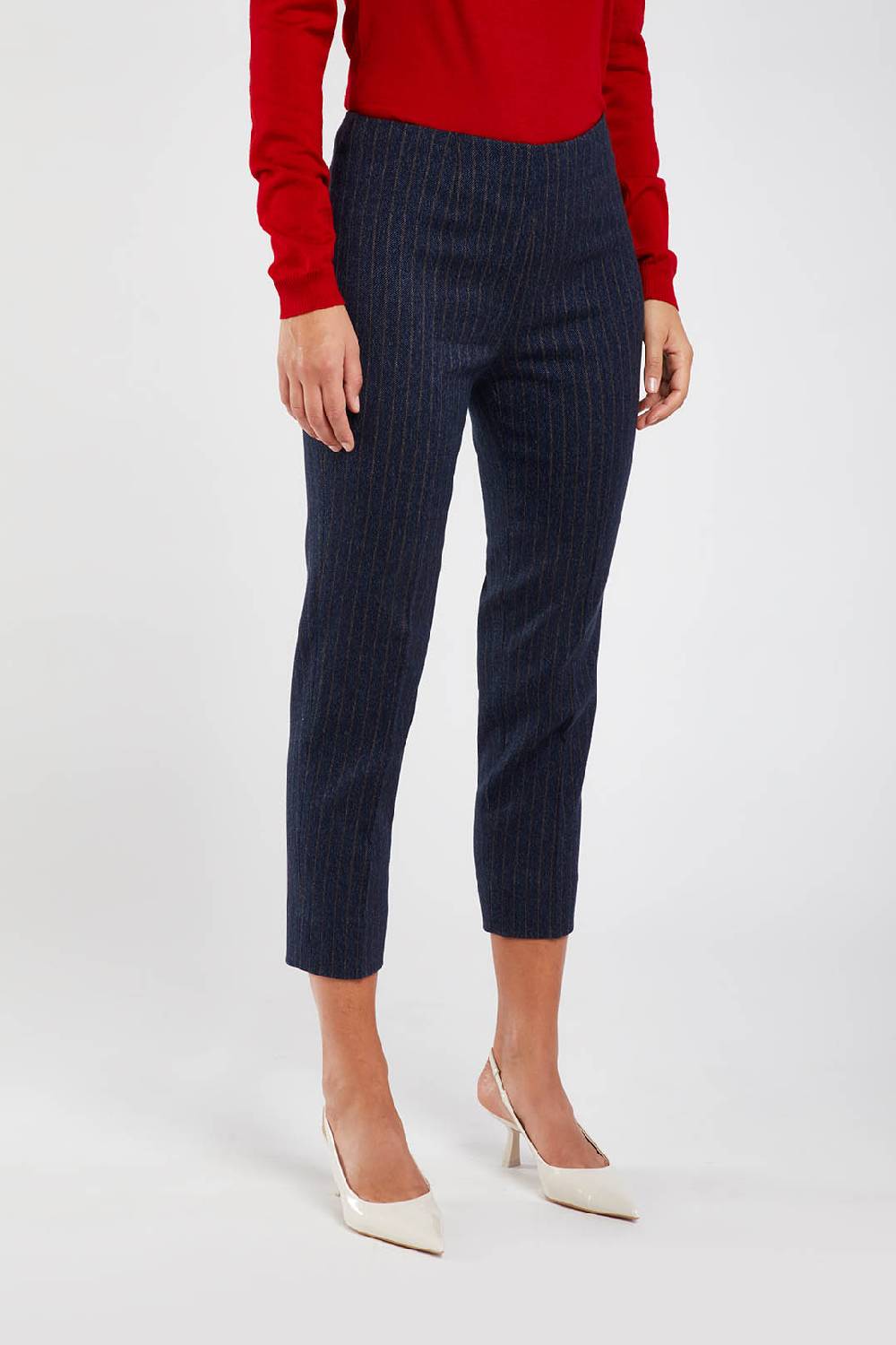 Piazza Sempione AUDREY Stretch cover twill gessato Saldi