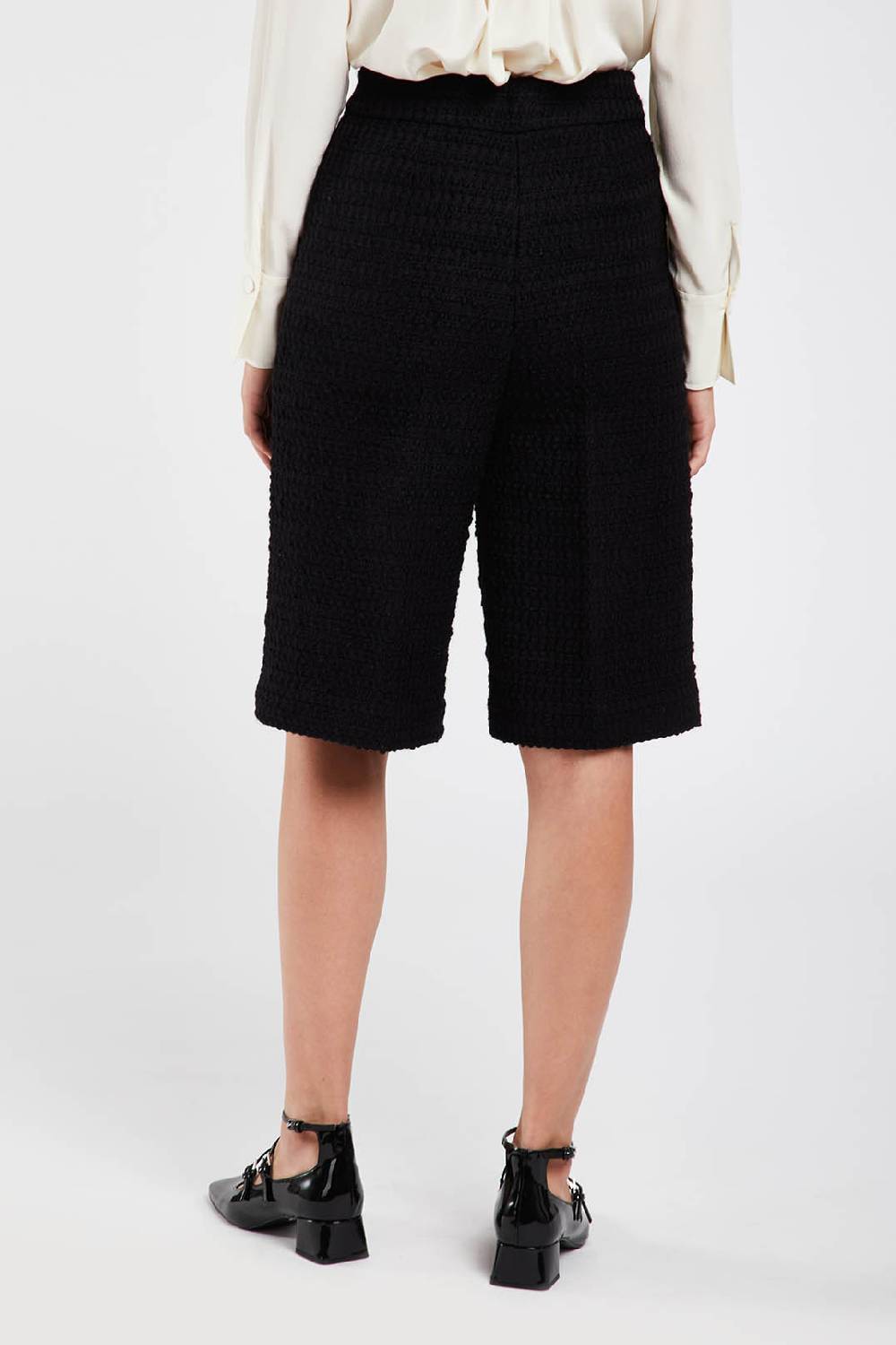 Piazza Sempione Bermuda in tweed tonale In Saldo