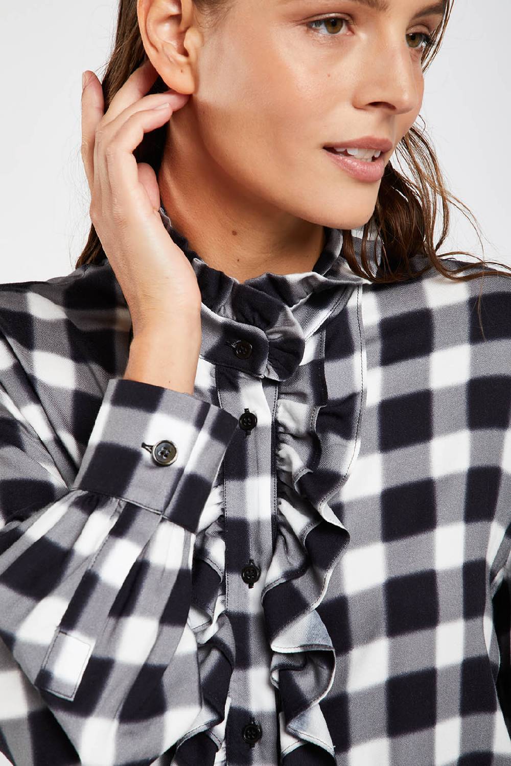 Piazza Sempione Camicia con stampa sfumata damier Fino Al -60%