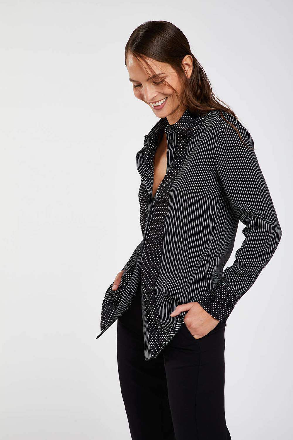 Piazza Sempione Camicia con microfantasia Shopping Online