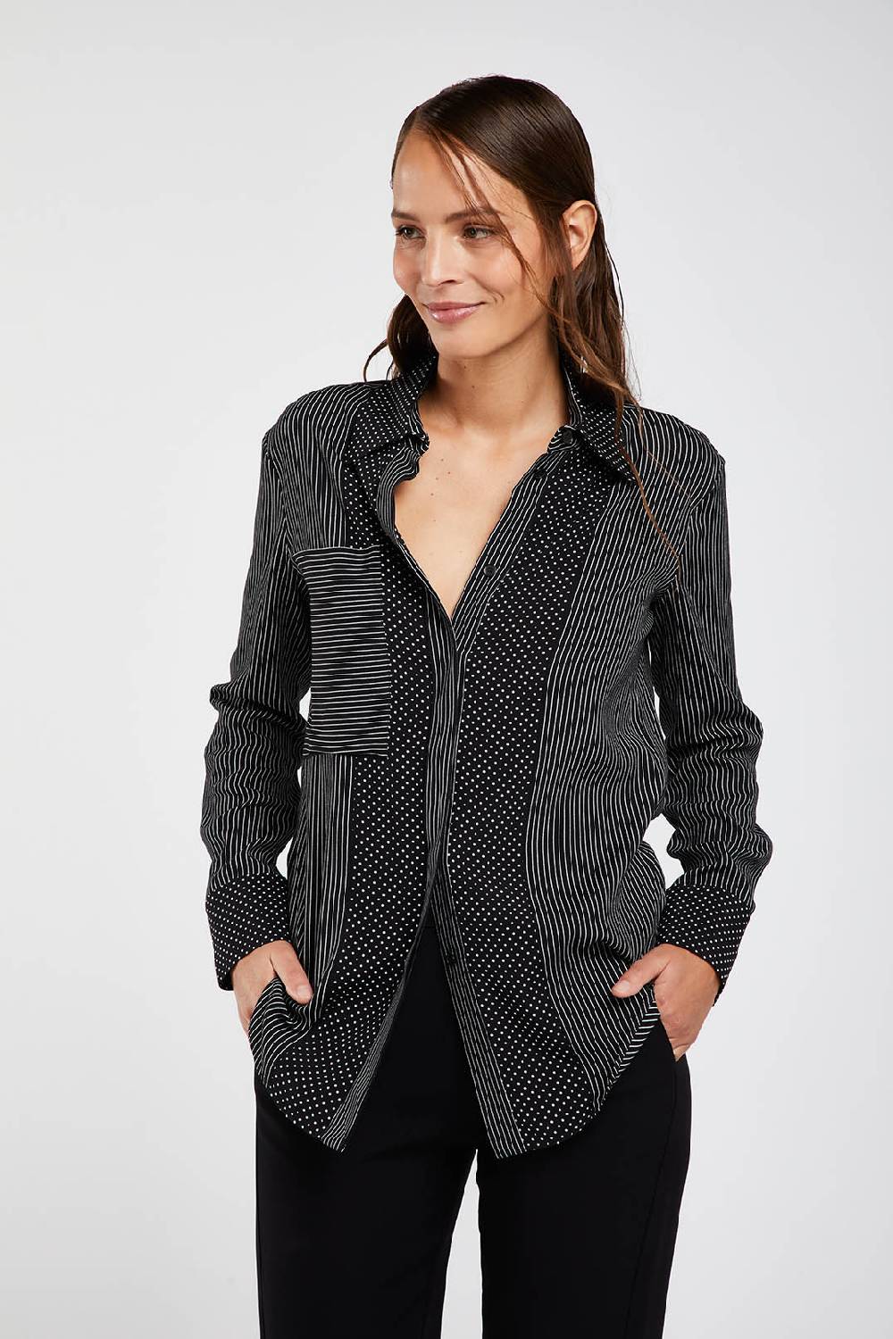 Piazza Sempione Camicia con microfantasia Shopping Online