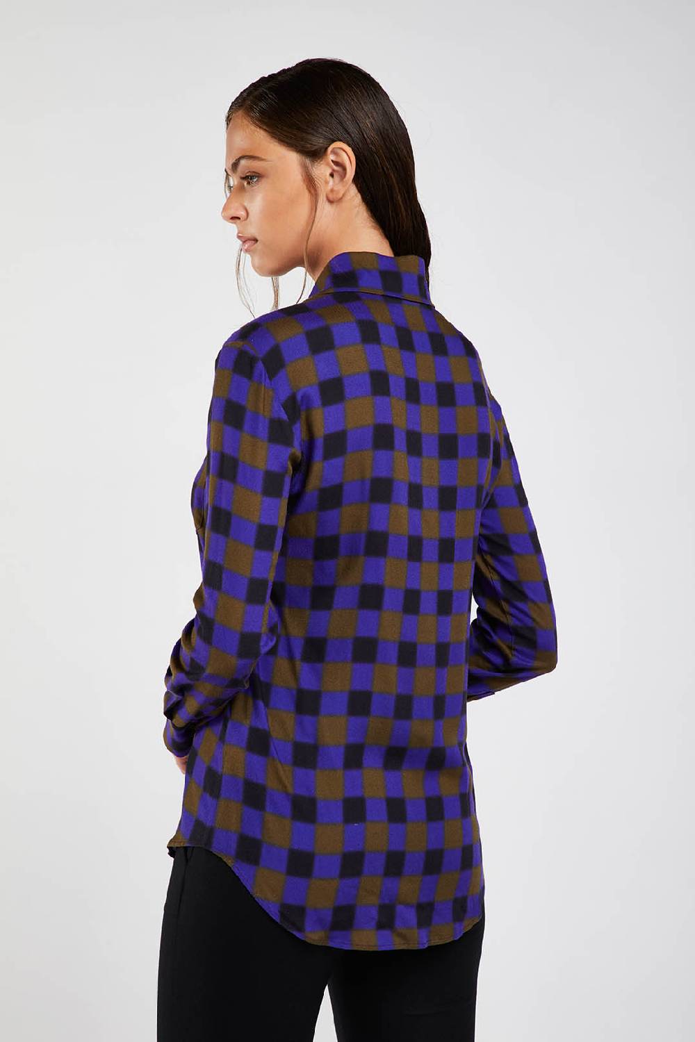 Piazza Sempione Camicia con stampa sfumata damier Affare Del Giorno