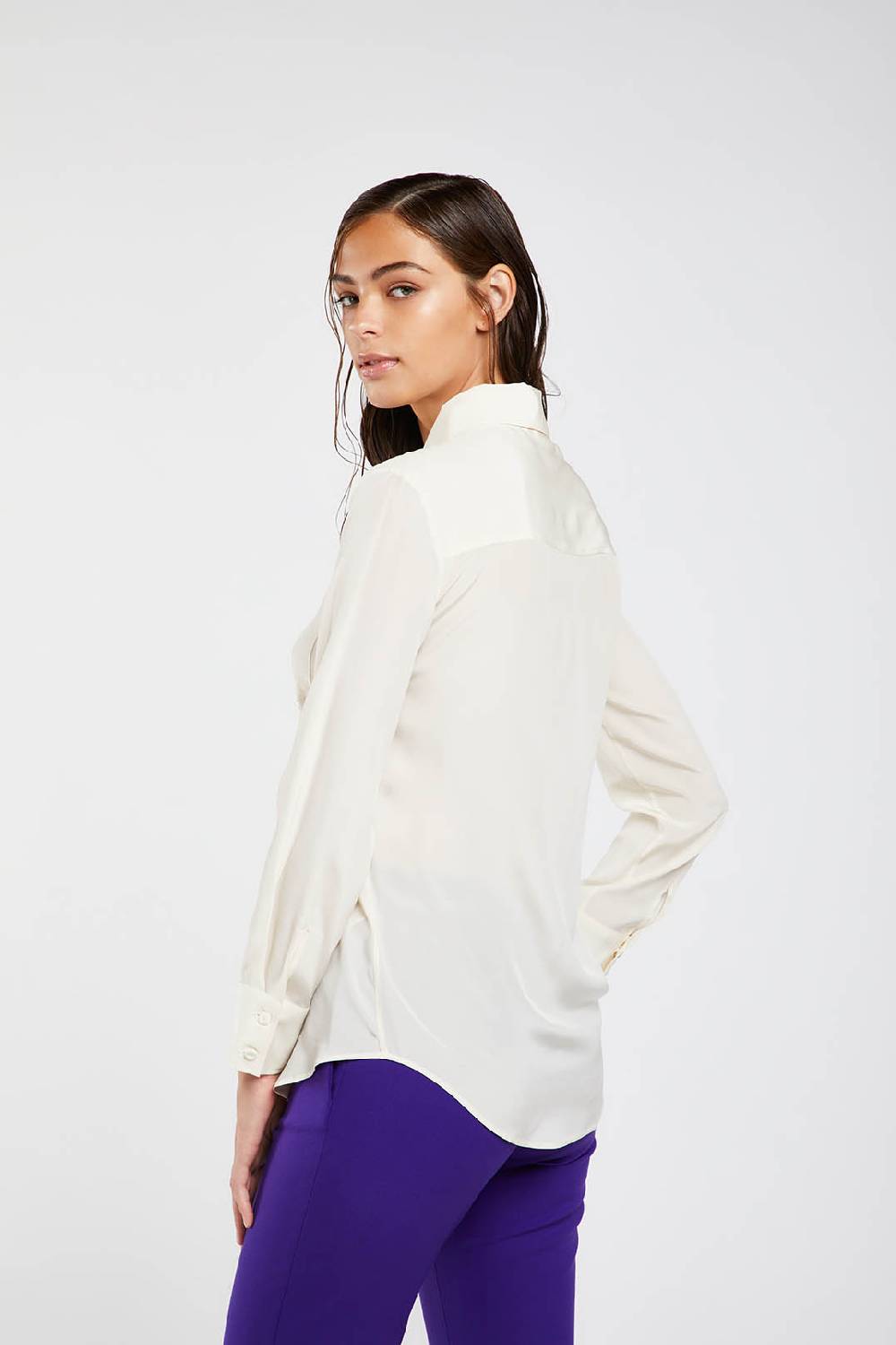 Piazza Sempione Camicia in crepe de chine di seta Convenienza