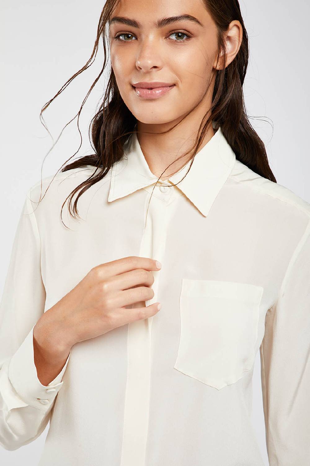Piazza Sempione Camicia in crepe de chine di seta Convenienza