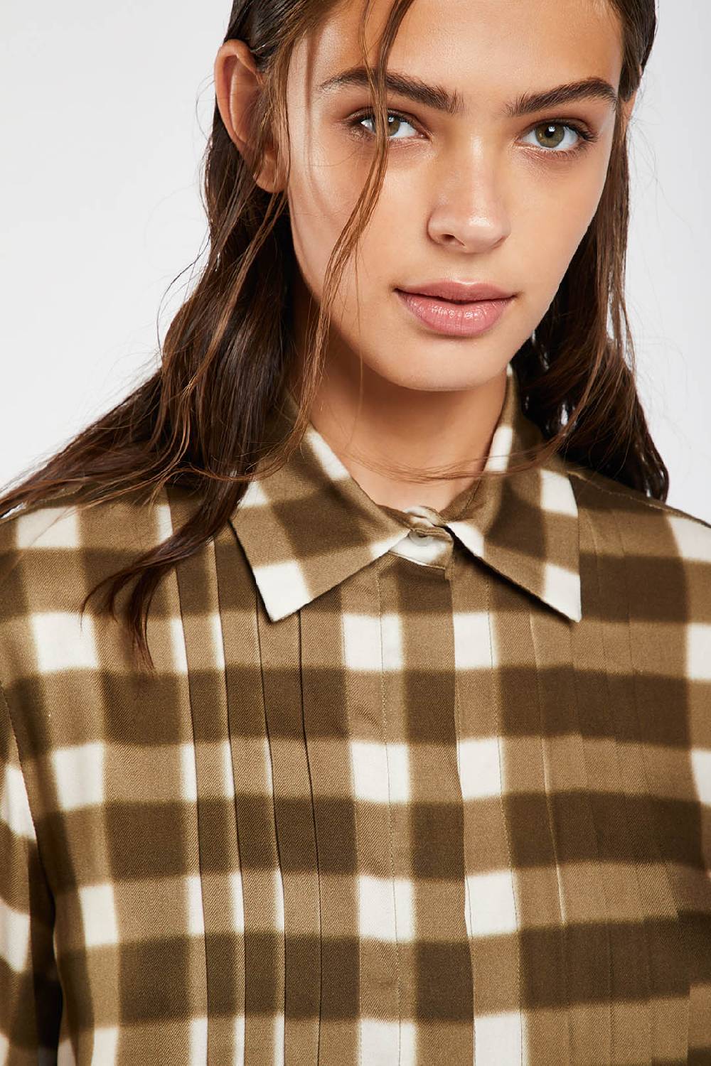Piazza Sempione Camicia con stampa sfumata damier Novità