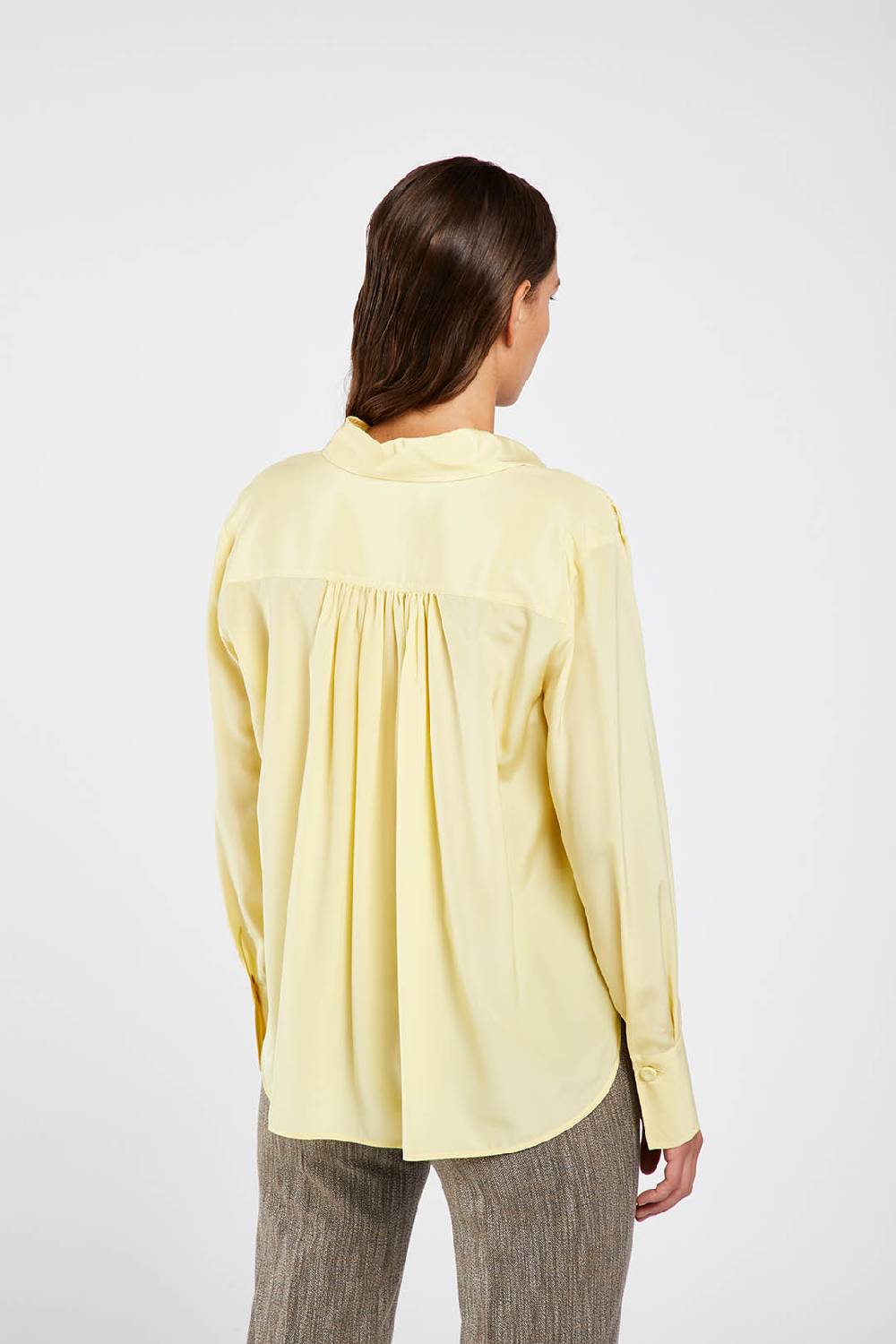 Piazza Sempione Camicia in crepe de chine di seta Economico