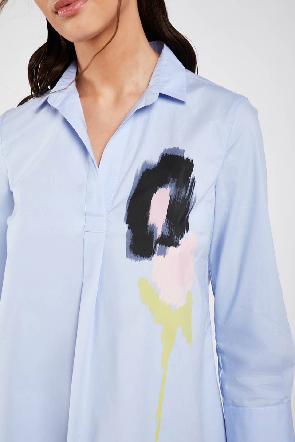 Piazza Sempione Camicia con fiore stampato Outlet