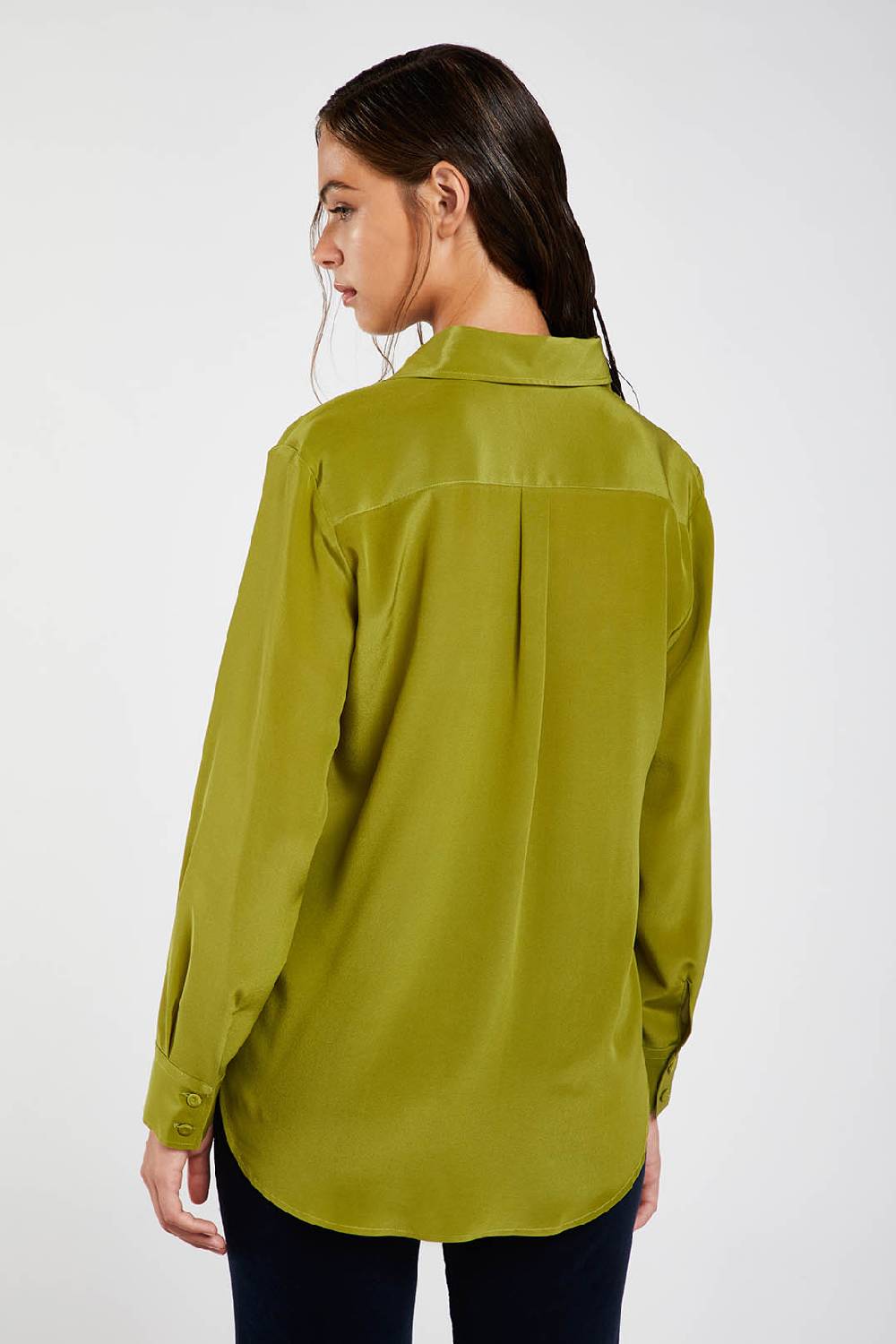 Piazza Sempione Camicia uomo in crepe de chine di seta Offerte
