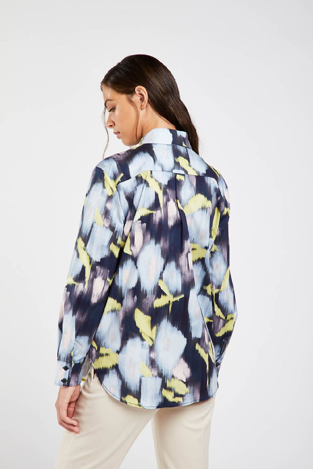 Piazza Sempione Camicia uomo con stampa fiore chinè Hotsell
