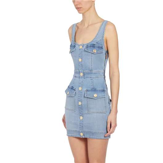 ELISABETTA FRANCHI MINI ABITO IN DENIM Qualità