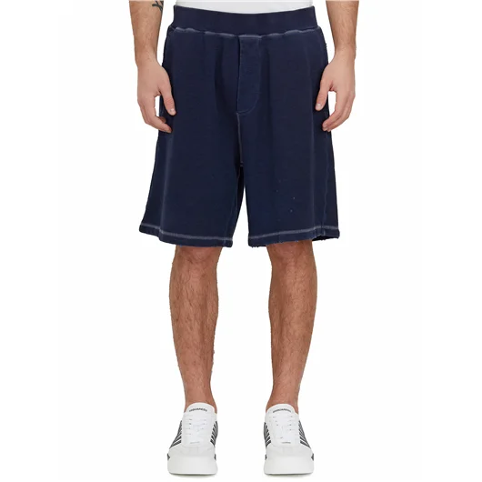 DSQUARED BERMUDA RELAX FIT IN COTONE Consegna Veloce