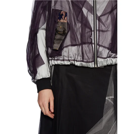 QUETSCHE_ BOMBER IN SATIN E TULLE Acquista Ora