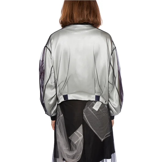 QUETSCHE_ BOMBER IN SATIN E TULLE Acquista Ora