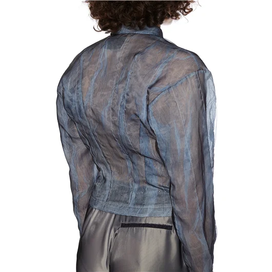 QUETSCHE_ CAMICIA BUSTIER IN ORGANZA Prezzo Ridotto