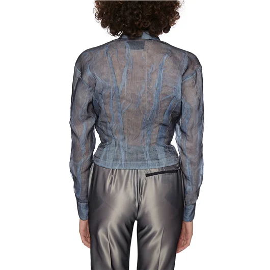 QUETSCHE_ CAMICIA BUSTIER IN ORGANZA Prezzo Ridotto