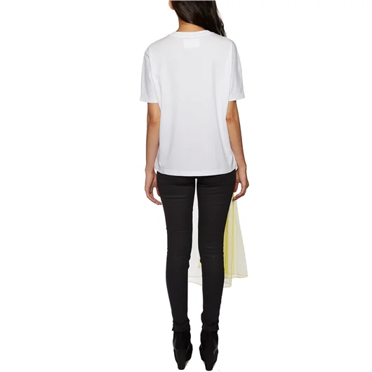 QUETSCHE_ DRESS T-SHIRT IN COTONE E TULLE In Vendita