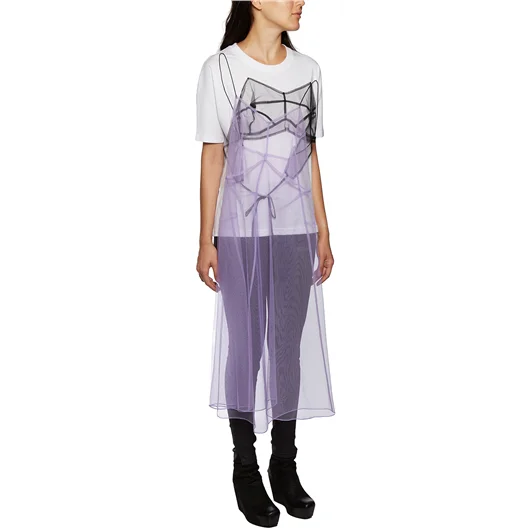 QUETSCHE_ DRESS T-SHIRT IN COTONE E TULLE Saldi
