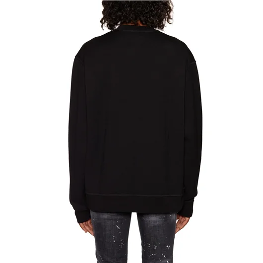 DSQUARED FELPA IN COTONE CON STAMPA Vendita Calda