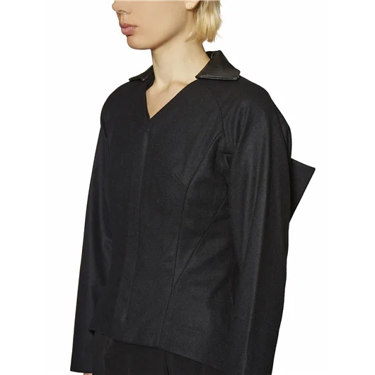 YOHJI YAMAMOTO GIACCA IN LANA IRREGOLARE Italia