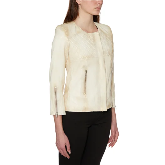 SWORD GIACCA IN PELLE CON ZIP In Linea