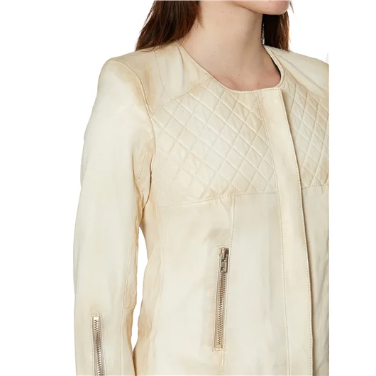 SWORD GIACCA IN PELLE CON ZIP In Linea