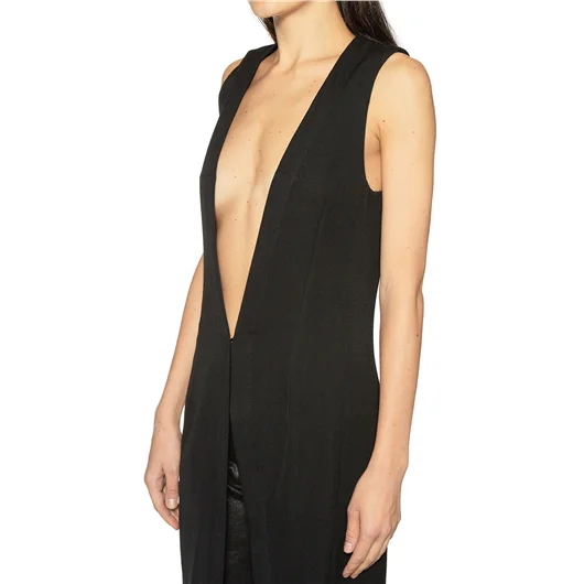 ANN DEMEULEMEESTER GILET LUNGO IN LANA Shopping Online